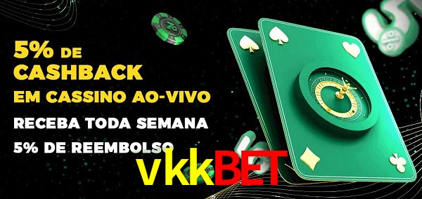 Promoções do cassino ao Vivo vkkbet